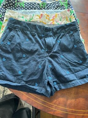 Tommy Hilfiger Navy Shorts with Blue Anchor Embroidery